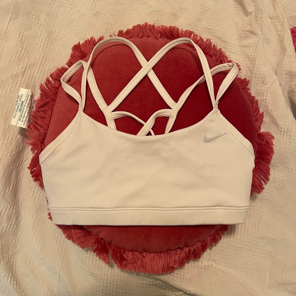 White Nike Sports Bra